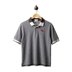 Chase Authentics Mens XL NASCAR Micro Stripe Polo Shirt Black White Short Sleeve